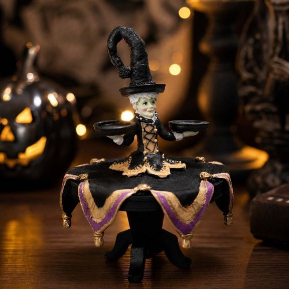 Halloween Witch Display Stand, Halloween Spooky Decorative Rack, Horror Style Tabletop Stand, Festival Display Prop for Party Table, Desktop & Holiday Scene Layout