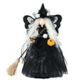 thumbnail image 1 of Halloween Witch Doll Tree Topper, Hanging Decorative Witch Figure, Spooky Halloween Tree Ornament, Indoor Holiday Seasonal Home Decor, 1 of 7