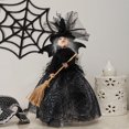 thumbnail image 1 of Halloween Witch Doll with Conical Base for Halloween Party Home Bedroom Desktop Decoration Horror Broom Magical Atmosphere Ornaments, Black, 1 of 7