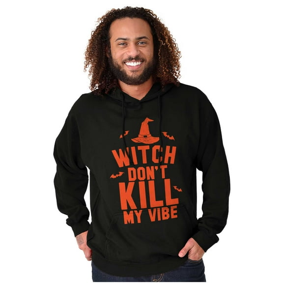 Halloween Witch Don't Kill My Vibe Hoodie Sweatshirt Women Men Brisco Brands M