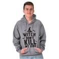 thumbnail image 1 of Halloween Witch Don't Kill My Vibe Hoodie Sweatshirt Women Men Brisco Brands X, 1 of 5
