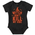 thumbnail image 1 of Halloween Witch Don't Kill My Vibe Romper Boys or Girls Infant Baby Brisco Brands 12M, 1 of 7