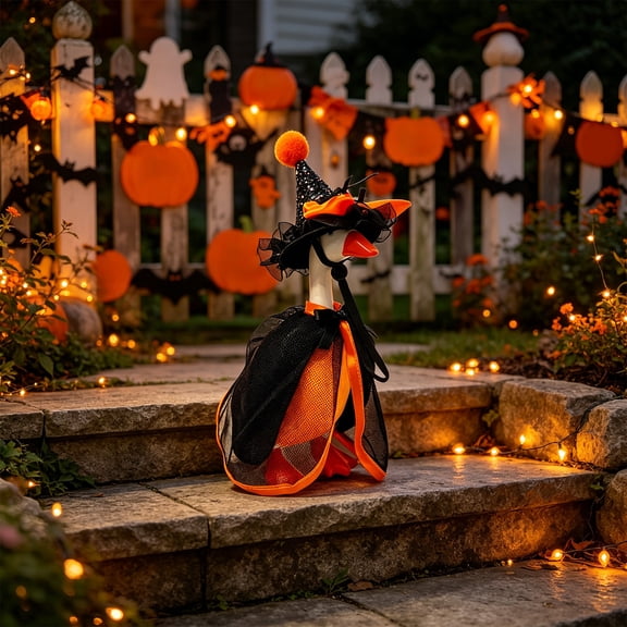 Halloween Witch Ghost Cape Pet Clothing Safe Cloak for Small Animals Farm Birds Halloween Outfit Orange Color 7 Inch