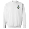 thumbnail image 1 of Halloween Witch Graphic White Men's Cotton Pullover Sweatshirt, 1 of 1
