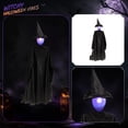 thumbnail image 1 of Halloween Witch Hanging Ghost Decoration Glowing Witch Figure Prop Light Up Ghostly Hanging Ornament For Haunted House Yard Patio Party Layout Prop Decor , A, 1 of 6