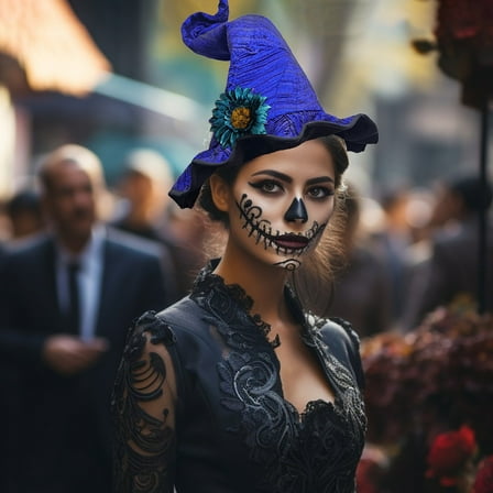 Halloween Witch Hat 23 Inch Tall Costume Accessory Foldable Polyester Wizard Hat for Adults Kids Party Red Purple Green