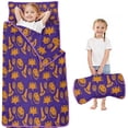 thumbnail image 1 of Halloween Witch Hat Bat Pattern Toddler Nap Mats for Kids Preschool,51"x22" Sleeping Mat Bag or Kids,Toddler Sleeping Bag,Toddler Nap Mat or Daycare, 1 of 6
