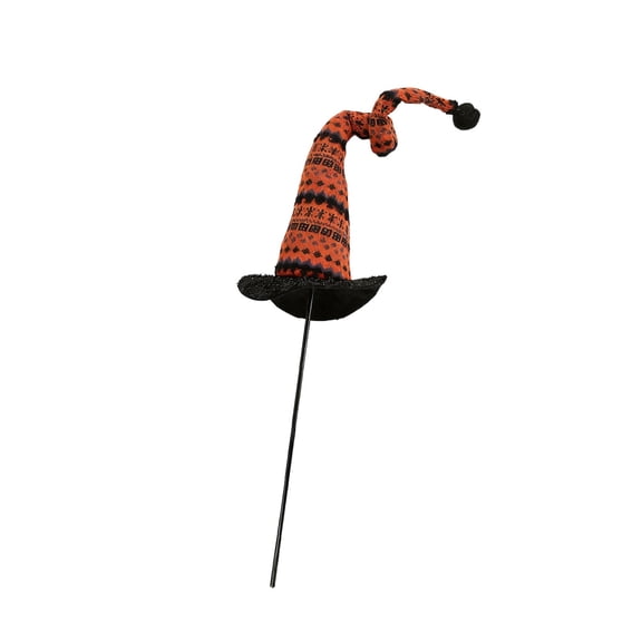 Halloween Witch Hat Decoration for Floral Arrangements, Knitted Witch Hat for Bouquets, Pumpkin Decor, Table Centerpieces, and Holiday DIY Crafts