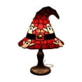 thumbnail image 1 of Halloween Witch Hat Decorative Table Lamp, Stained Glass Style Spooky Light, Gothic Witch Theme Home Decor Gift, 1 of 7