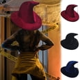thumbnail image 1 of Halloween Witch Hat,Halloween Cap Pointed Witch Hats with Star Pendant,Costume Props Witch Hat for Halloween Party, 1 of 7