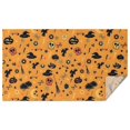 thumbnail image 1 of Halloween Witchy Icons on Orange Pattern Rectangle Tablecloth 60"x102",Waterproof Polyester Rectangle Table Cloth, Wipeable Spillproof Polyester Tablecloth for Dining, Camping, Indoor and Outdoor, 1 of 6