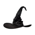 thumbnail image 1 of Halloween Witch Hat, Ruched Witch Hat, Halloween Costume Party Accessory, Bulk Pack for Dress up, Pointed Style Black, 1 of 6