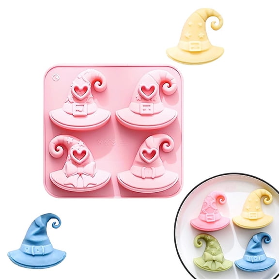 Halloween Witch Hat Silicone Mold | Non-Stick Chocolate Candy Mold | Baking Essentials | Multifunctional Cake Decorating Tool