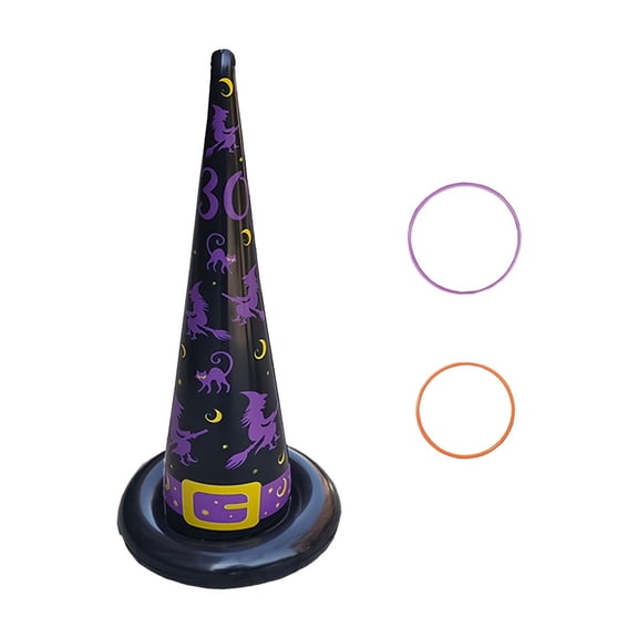 Halloween Witch Hat Throwing Game Inflatable Witch Potion Jar Smashing Potion Jar