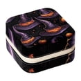 thumbnail image 1 of Halloween Witch Hat Travel Portable Earring Organizer Decorative Box Necklace Holder: Square Jewelry Storage for Rings, Earrings, Necklaces, Bracelets, and More - Suitable for Girls and Women, 1 of 6