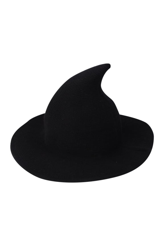 Halloween Witch Hat With Pointed Top Party Funny Knitted Wool Hat