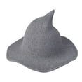 thumbnail image 1 of Halloween Witch Hat With Pointed Top Party Funny Knitted Wool Hat, 1 of 4