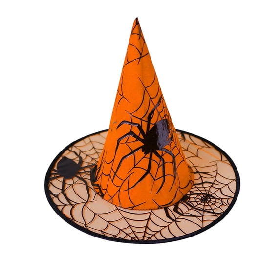 Halloween Witch Hat and Wizard Cap, Oxford Cloth Pointed Magician Hat for Costume Party Headwear and Themed Holiday Events
