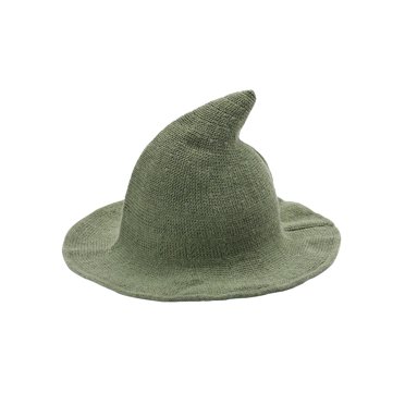 Halloween Witch Hat For Women Wide Brim Foldable Wool Knitted Cap For Halloween Party Costume Accessories For Women