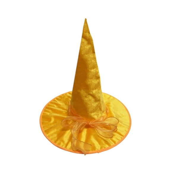 Halloween Witch Hat for Women Tall Pointed Wizard Hat with Bow Versatile Party Accessory for Easter Parade Cosplay Themed Decoration Use