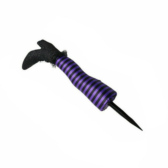 Halloween Witch Leg Decor - Striped Witch Legs with High Heels for Outdoor Yard Displays, Props & Spooky Prank Scenes