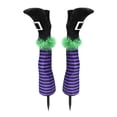 thumbnail image 1 of Halloween Witch Leg Yard Stakes 17 Inch Spooky Outdoor Decorations with Sturdy Ground Stakes for Garden Patio Porch Party Decor, 1 of 5