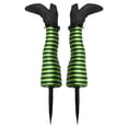 thumbnail image 1 of Halloween Witch Legs Yard Stakes 2 Pack 18.5 inch Wicked Witch Legs Halloween Decorations Halloween Witch Legs Props for Lawn Front Door Haunted House Decor, 1 of 5