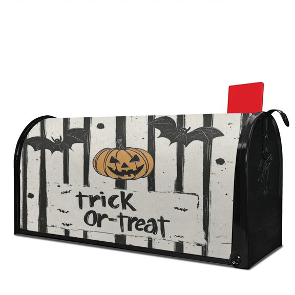 Halloween Witch Moon Mailbox Covers Magnetic 21 x 25.5 Inch Halloween Pumpkin Lanterns Seasonal Pattern Home Houses Mailbox Wraps Letter Box Cover Decorations Standard Size for Outdoor