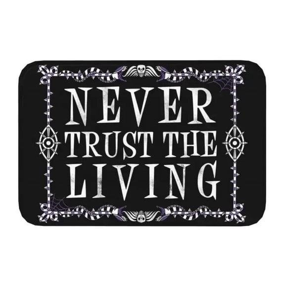 Halloween Witch Moonlight Ride Front Floor Door Entrance Mat Outdoor Goth Occult Bathroom Kitchen Doormat Garage Carpet Rug