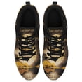 thumbnail image 1 of Halloween Witch On A Dark Desert Highway Running Shoes Sneakers Mesh Black Size 8, 1 of 5
