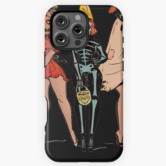 Halloween Witch Pin Up Retro Vintage Pumpkin Women Phone Case for iPhone 16 15 14 13 12 11 Pro Max M5913090