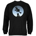 thumbnail image 1 of Halloween Witch Riding Broomstick Full Moon Mens Sweatshirt Black 3X-LG, 1 of 2