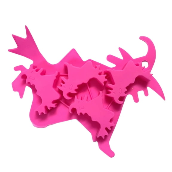 Halloween Witch Silicone Cake Mold 7.5 Inch Non-Stick Baking Tray, Cartoon Animal Jelly Pudding Chocolate Ice Cube Maker, Food-Grade Flexible Bakeware for Party Dessert Cupcake Making, Red