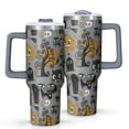 thumbnail image 1 of Halloween Witch Spooky Icons Pattern Tumbler with Handle and Lid,40oz Double Wall Vacuum Insulated Tumbler,Cups Gift for Women and Men, 1 of 7