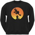 thumbnail image 1 of Halloween Witch Sunset Black Adult Sweatshirt - X-Large, 1 of 1