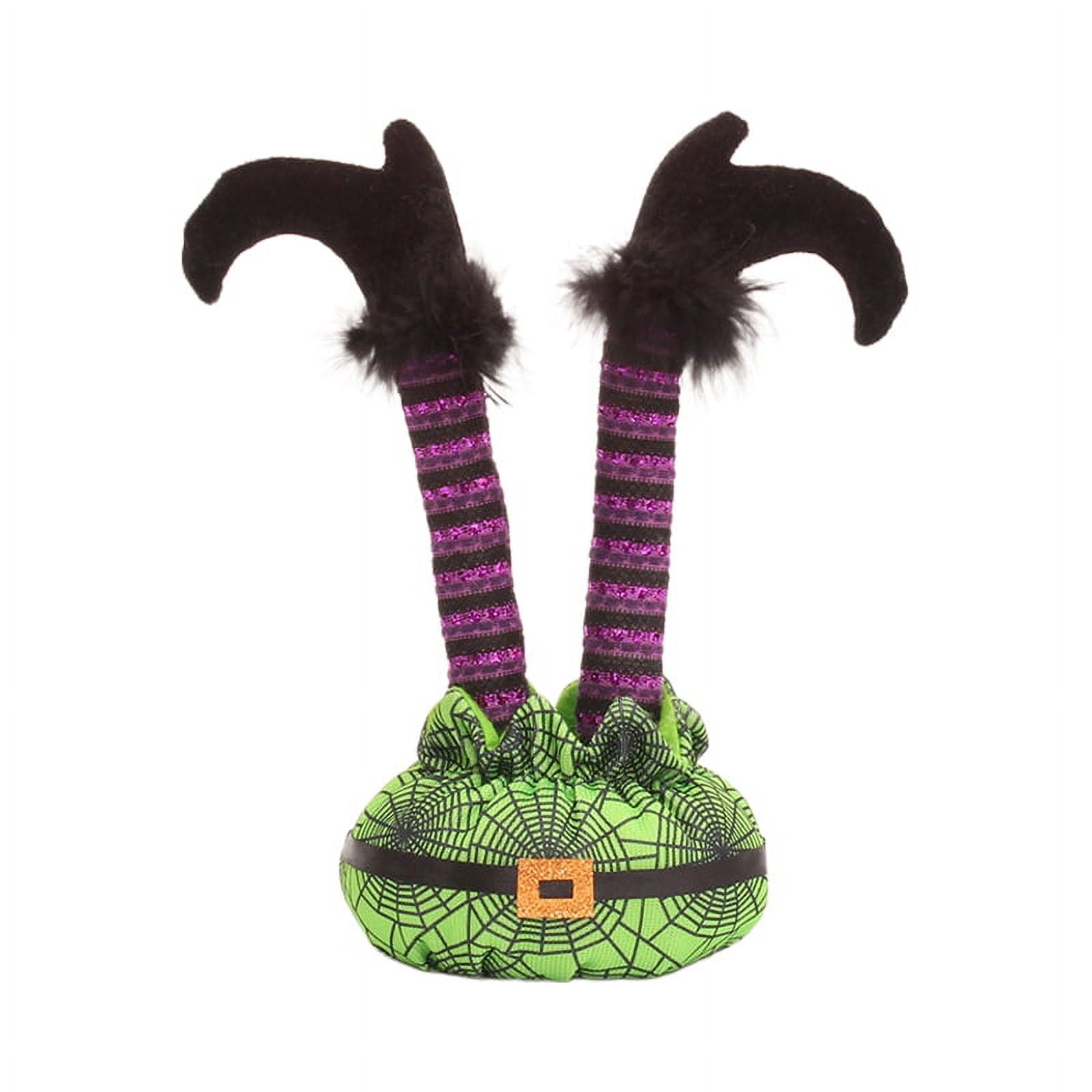 Halloween Witch Tree Topper Decoration, Crashing Witch into Tree