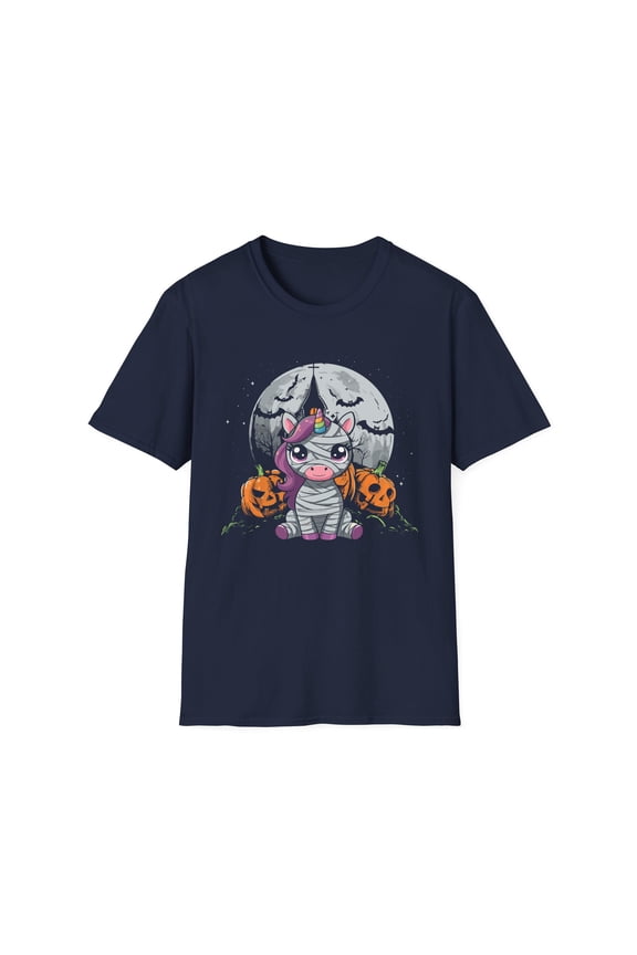 Halloween Witch Unicorn Lover Funny Halloween Pumpkin TShirt