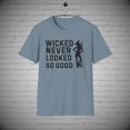 thumbnail image 1 of Halloween Witch t-shirt, Wicked Never Looked So Good tee, Halloween tee, 1 of 1