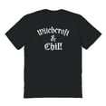 thumbnail image 1 of Halloween Witchcraft And Chill Graphic Black Men's Cotton T-Shirt, 1 of 1