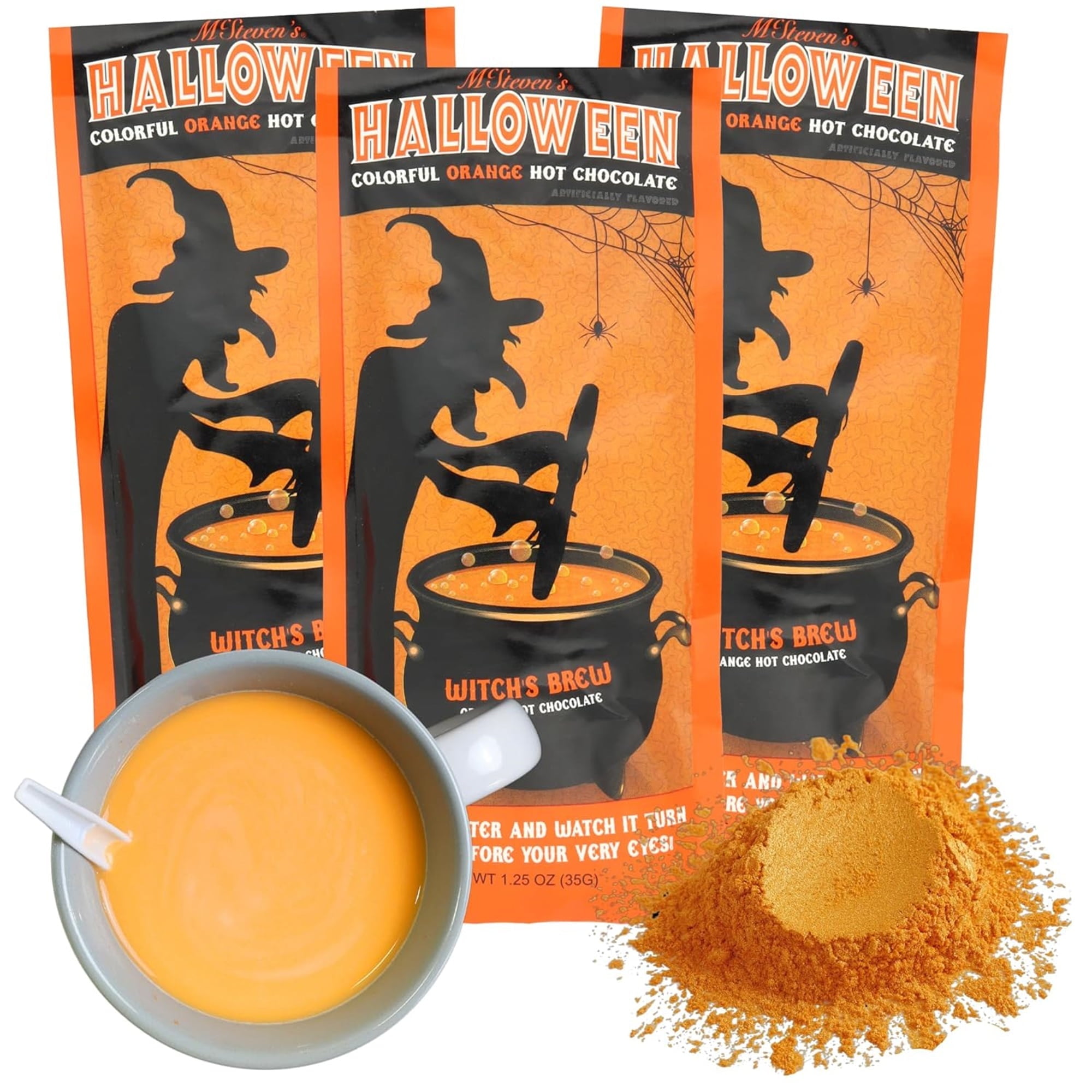 Halloween Witches Brew Hot Chocolate Packets, Pack of 3, 1.25