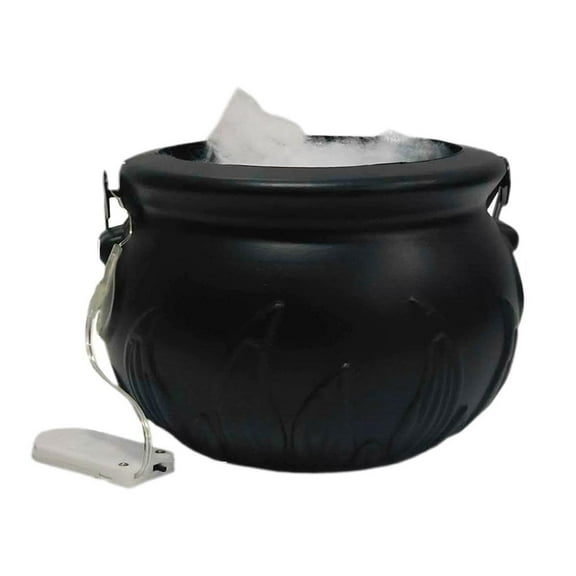 Halloween Witches Cauldron,Halloween Cauldron with Fog Maker,Witch Jar Atomizing Light,LED Maker with Mist Green Spraye Lamp