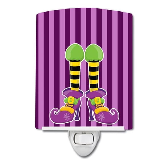 Halloween Witches Legs Ceramic Night Light