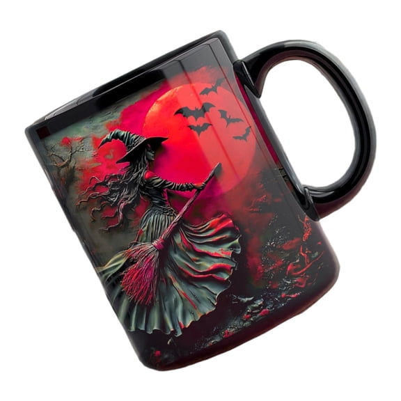 Halloween Witches Mugs Ceramic Coffee Cup With Scary Design Halloween Gift Coffee Mug For Party Decors