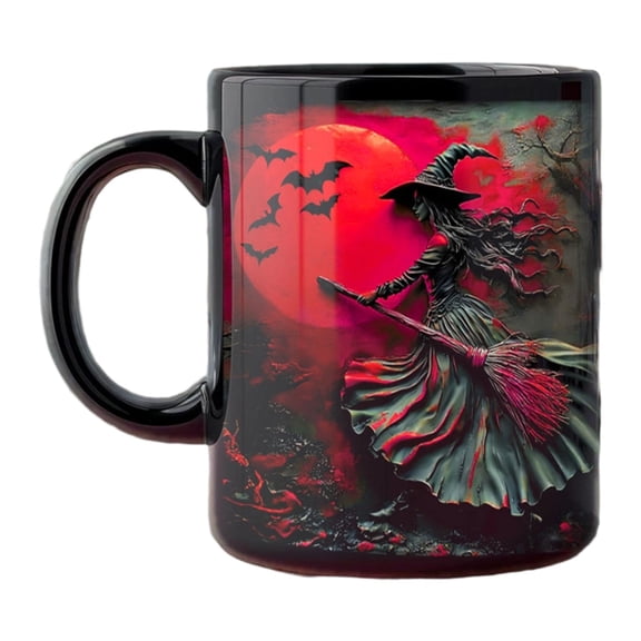 Halloween Witches Mugs Ceramic Coffee Cup With Scary Design Halloween Gift Coffee Mug For Party Decors