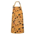 thumbnail image 1 of Halloween Witchy Icons on Orange Apron-Garden Aprons for Women with Pockets-Cotton Linen Waterproof Kitchen Cooking Gardening Aprons Adjustable for Kitchen,Cooking,BBQ and Salon 32"x27", 1 of 7