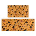 thumbnail image 1 of Halloween Witchy Icons on Orange Pattern Kitchen Rugs Sets Of 2,Anti Fatigue Kitchen Mat Rugs Non Slip Washable,Decorative Kitchen Floor Mats for Kitchen,Sink,Laundry,17"x30"+17"x47", 1 of 7