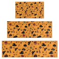 thumbnail image 1 of Halloween Witchy Icons on Orange Pattern Kitchen Rugs Sets Of 3,Kitchen Runner Rugs Non Skid Washable,Decorative Kitchen Floor Mats for Kitchen,Sink,Laundry,17"x30"+ 17"x47" + 17"x59", 1 of 6