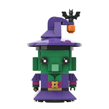 Halloween Wizard Building Set, Cute Halloween Party Building Kit Compatible with Lego, Halloween Gift for Kids Boys and Girls 8+ (99Pcs)
