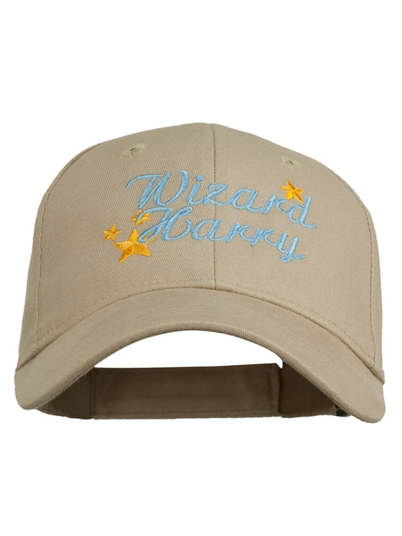 Halloween Wizard Harry Embroidered Youth Brushed Cap - Khaki OSFM