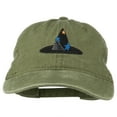 thumbnail image 1 of Halloween Wizard Hat Embroidered Cap - Olive Green OSFM, 1 of 5